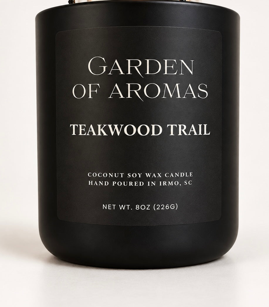 Single Wick Teakwood Trail Candle